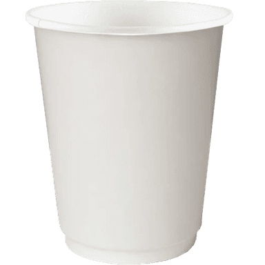 Стакан бумажный 300 мл Белый двухслойный Thermocup D-90 мм Pp
