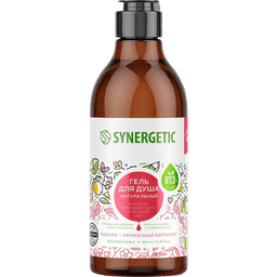 Гель для душа 380 мл SYNERGETIC, Пачули и ароматный бергамот