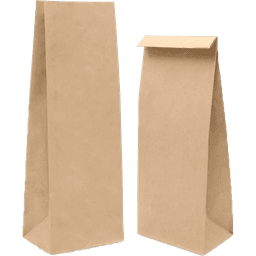Пакет бумажный 120*80*330 Крафт, П-Дно, на вынос