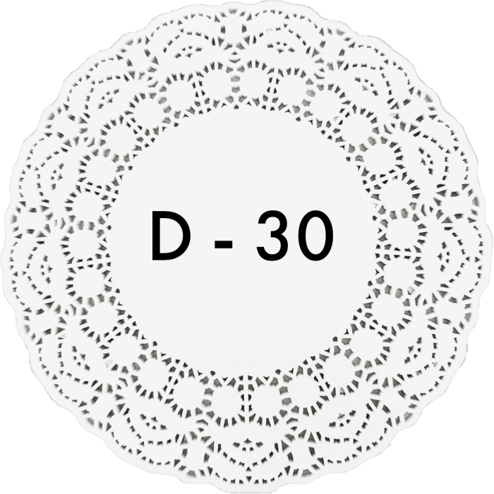 Ажурные салфетки D-30 см (250 шт.упак)