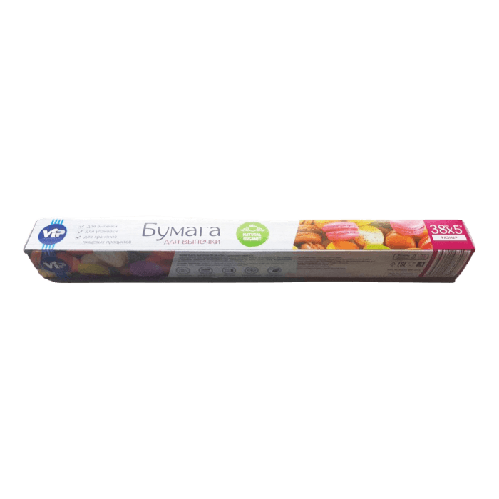 Бумага для выпечки 38*5м в коробке интр Бумага для выпечки 38*5м в коробке интр