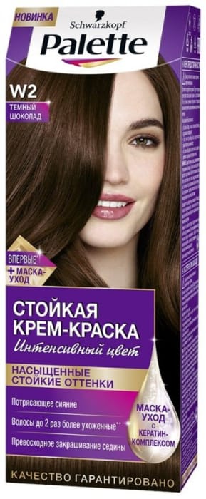 Крем-краска для волос "Palette" стойкая, W2 (3-65) Темный шоколад Крем-краска для волос "Palette" стойкая, W2 (3-65) Темный шоколад